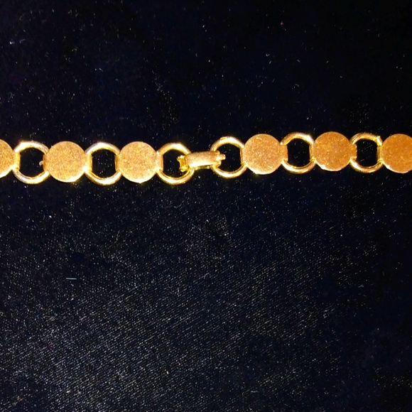 Vtg. Statement Goldtone Tassel Necklace - Picture 4 of 7